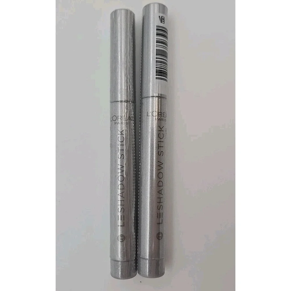 L'Oreal LeShadow Stick Eyeshadow‎ #100 Ice Sparkle 2 Pack Cream Blendable NEW